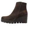GABOR 804501 WEDGE ANKLE BOOT - BROWN SUEDE